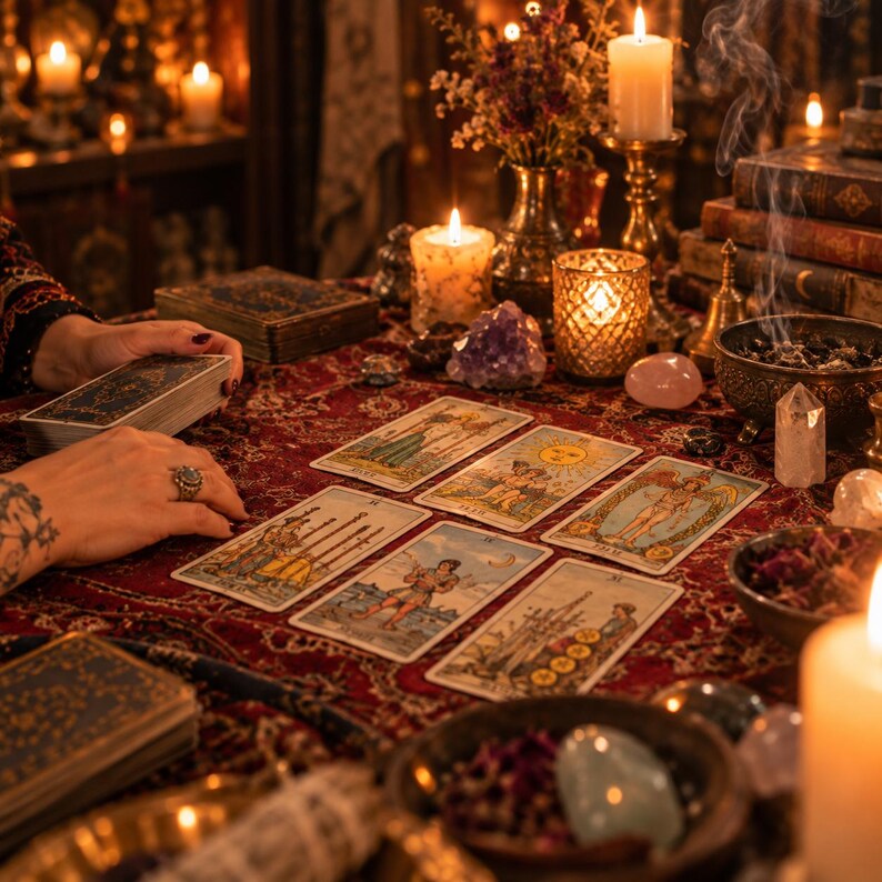 Same Hour 3 Fragen Tarot Legung: Schnelle, In-Tiefe Psychic Antworten auf Ihre Fragen! Personalisierte Einblicke Bild 6