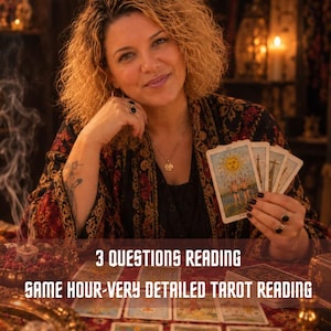 Same Hour 3 Fragen Tarot Legung: Schnelle, In-Tiefe Psychic Antworten auf Ihre Fragen! Personalisierte Einblicke Bild 1