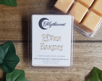 Chocolate Chip Cookie Soy Wax Melt | Strong Scented, Long Lasting | Clean Home Fragrance | Elven Bakery | Phthalate‑Free