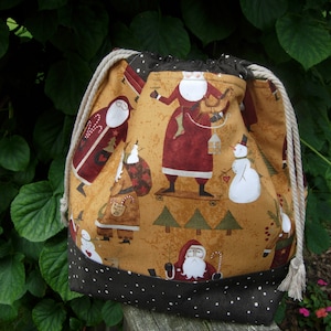 Sac à projets, sac à projets Knitters, sac à projets de Noël, Teresa Kogut