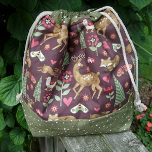 Sac à projets, sac à projets Knitters, sac à projets de Noël, Teresa Kogut