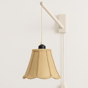 Vintage Wall Lamp with Original Lampshade – Retro Sconce Light Fixture Mid Century Home Decor