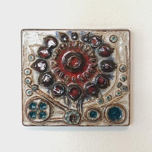 Danish Mid-Century Modern Søholm Stoneware Wall Hanging – Noomi Backhausen Relief