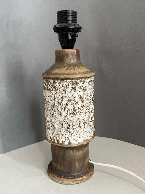 Brutalist Mid-Century EGO Stengods Atelje Sweden Lamp by Bruno Karlsson | Vintage Sweden lamp 1960s  –  Scandinavian Mid-Century Design