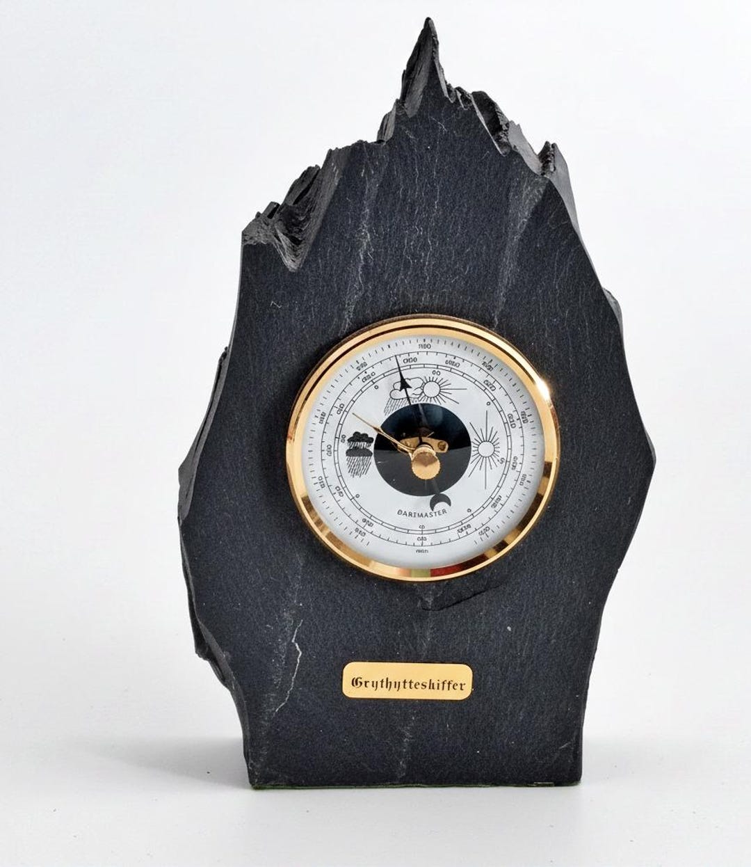 Vintage Swedish Grythyttesskiffer Slate Barometer – Natural Stone ...