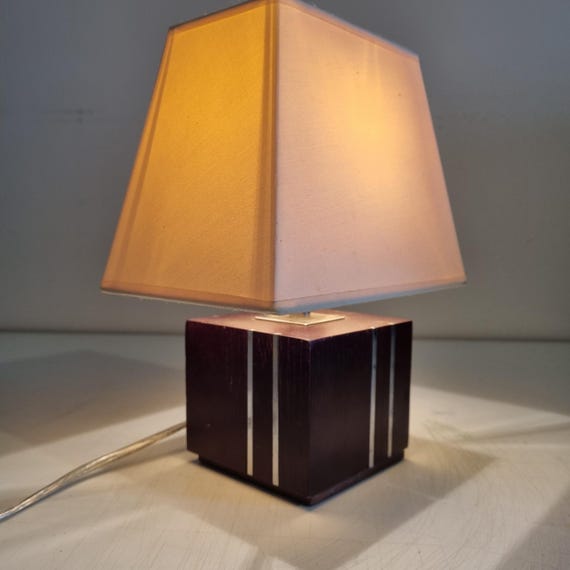 Vintage Markslöjd  Table Lamp - Scandinavian Design, Pinewood and Brass, Mid century table lamp