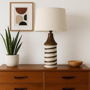 Vintage Scandinavian Ceramic Lamp – MCM EGO Stengods Pottery Base, Bruno Karlsson, 1960s Sweden