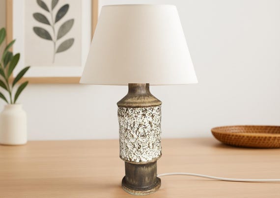Brutalist Mid-Century EGO Stengods Atelje Sweden Lamp by Bruno Karlsson | Vintage Sweden lamp 1960s  –  Scandinavian Mid-Century Design