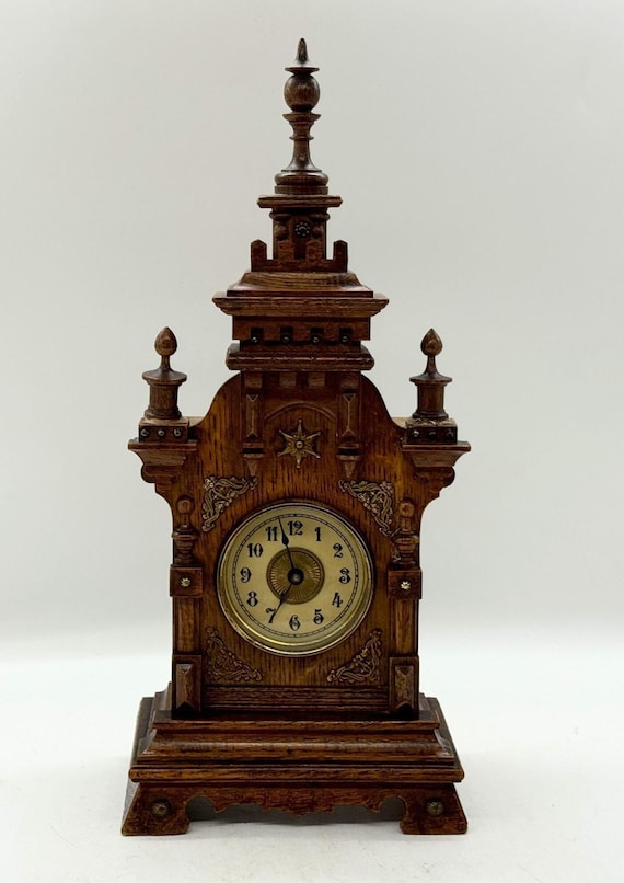 Antique Junghans German Wall Clock – Walnut Case with Mechanical Movement , Vintage Walnut Wall Clock,Late 19th Century Collector's Item