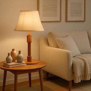 Scandinavian  Mid-Century Modern Ateljé Lyktan Pine Table Lamp – Scandinavian Retro Design