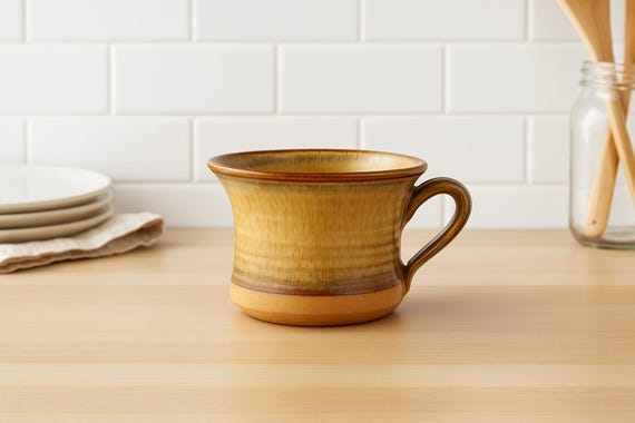 Stengods Hand-Thrown Ceramic Mug Vase, Scandinavian Design , Bruno Karlsson