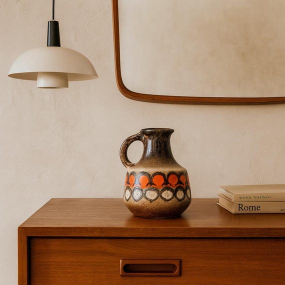 Retro Vase -Studio Pottery - Mid Century  Modern Decor