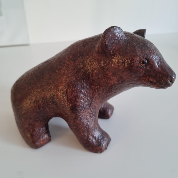 Vintage Scandinavian HAMMERDAL Bear Figurine, design by Carl Roos, Sweden, 1960s , Organic Design