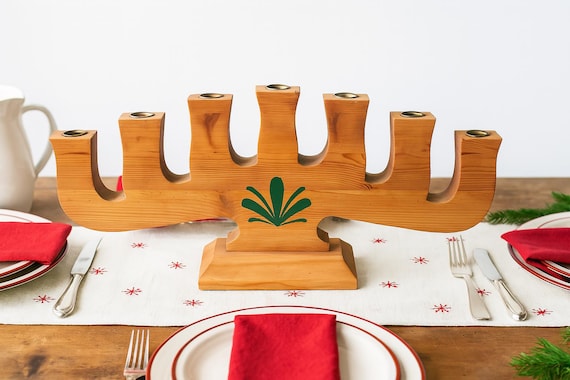 Vintage Scandinavian pine candle holder, rustic farmhouse decoration, Wabi Sabi -Japanese Decoration, Dala Industrier AB Stig Jansson design