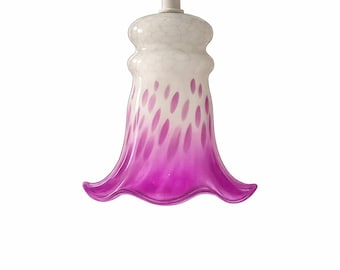 Mid Century Hanging Lamp ,Glass Pendant Lamp Scandinavian – Handblown Swedish Tre Bockar Light,