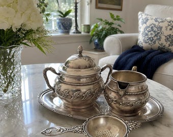 Vintage Elkington & Co Silver Plated Coffee/tea Set – 3-piece