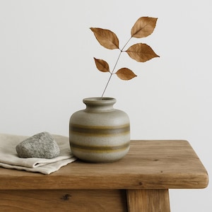 Vintage Toreboda Swedish Stoneware Vase – Design Matz – Handcrafted Stengods Pottery – Rustic Scandinavian Decor, c. 1970s