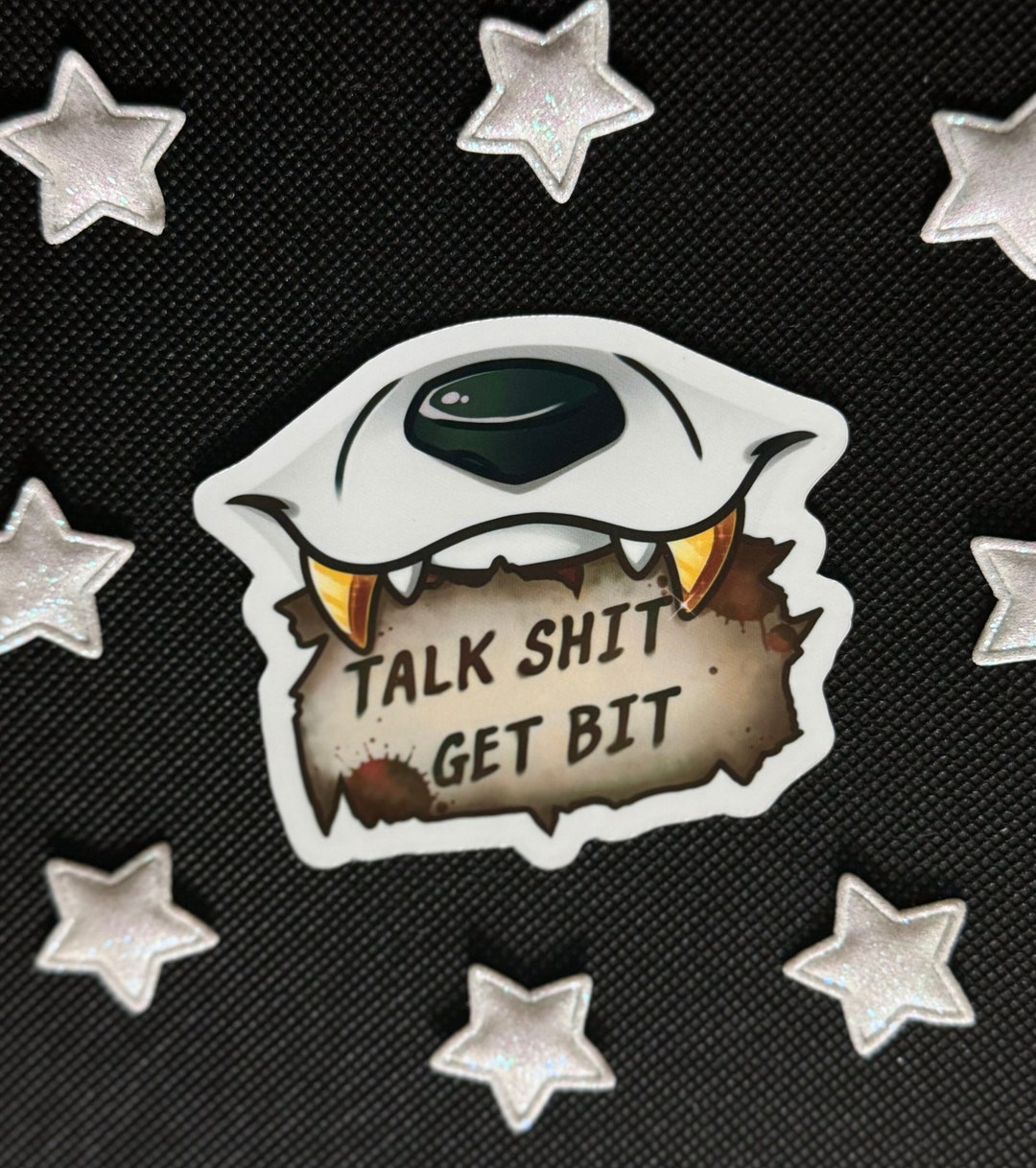 Talk Sh*t, Get Bit Sticker L Furry Sticker - Etsy