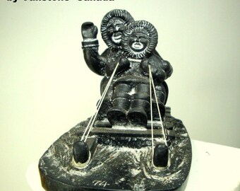 1993 Signed Soapstone 幾何学彫刻 天然石オブジェ 置物 il_340x270.3795685605_j5ng.jpg
