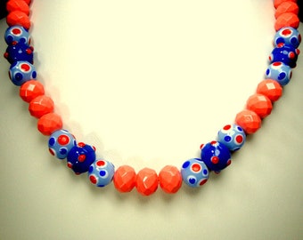 5 Mukhi Rudraksha Sacred Bead Necklace Seeds /& Faceted Opalescent Milk Glass Beads OOAK by Rachelle Starr For The Spiritual Warrior