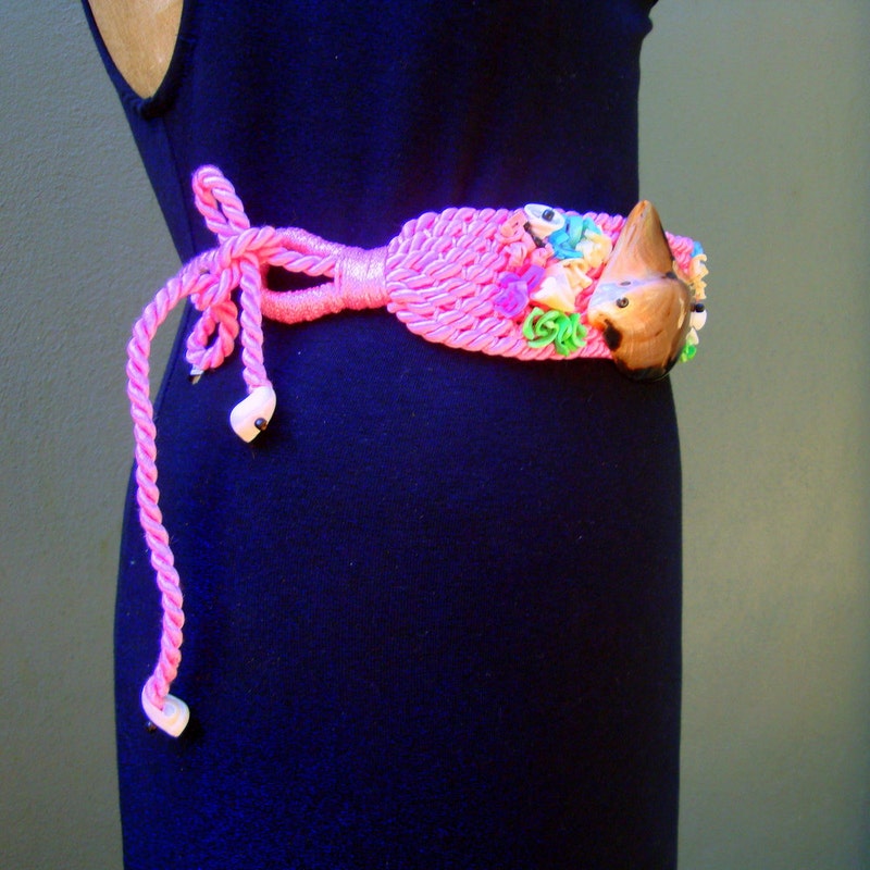 The Seashell wide pebble leather belt main image 1