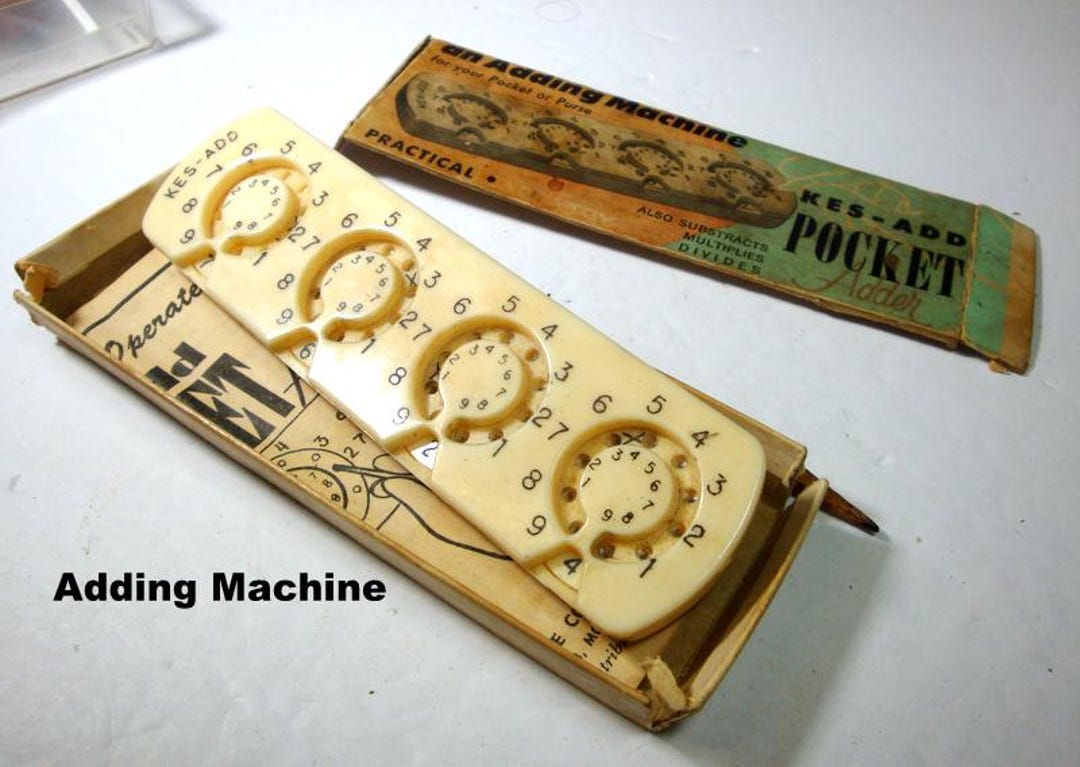 Vintage KES-ADD Pocket Adder, 1960s Hong Kong Adding Machine - Etsy