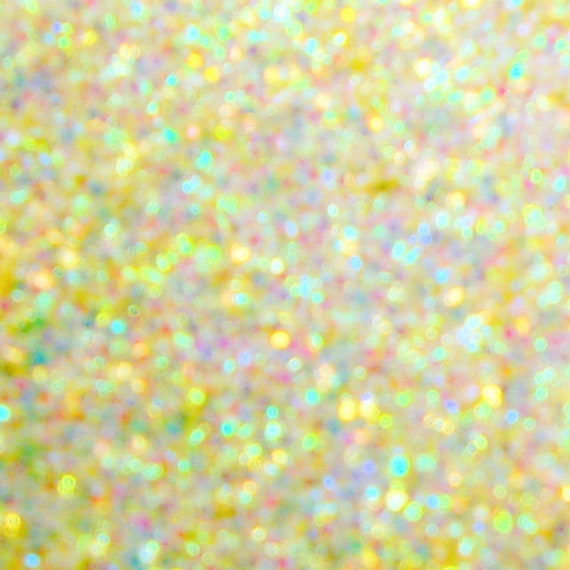 Pale Yellow Glitter Earrings: 1970s MOD Rectangul… - image 7