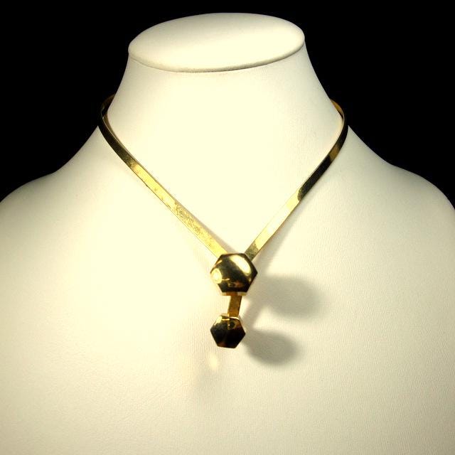 Austrian Necklace 70s Vintage Modernist Jewellery Stamped
