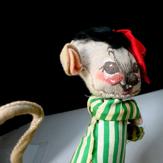 Vintage ANNALEE Felt Mouse Doll: Whimsical Collectible Critter - Etsy