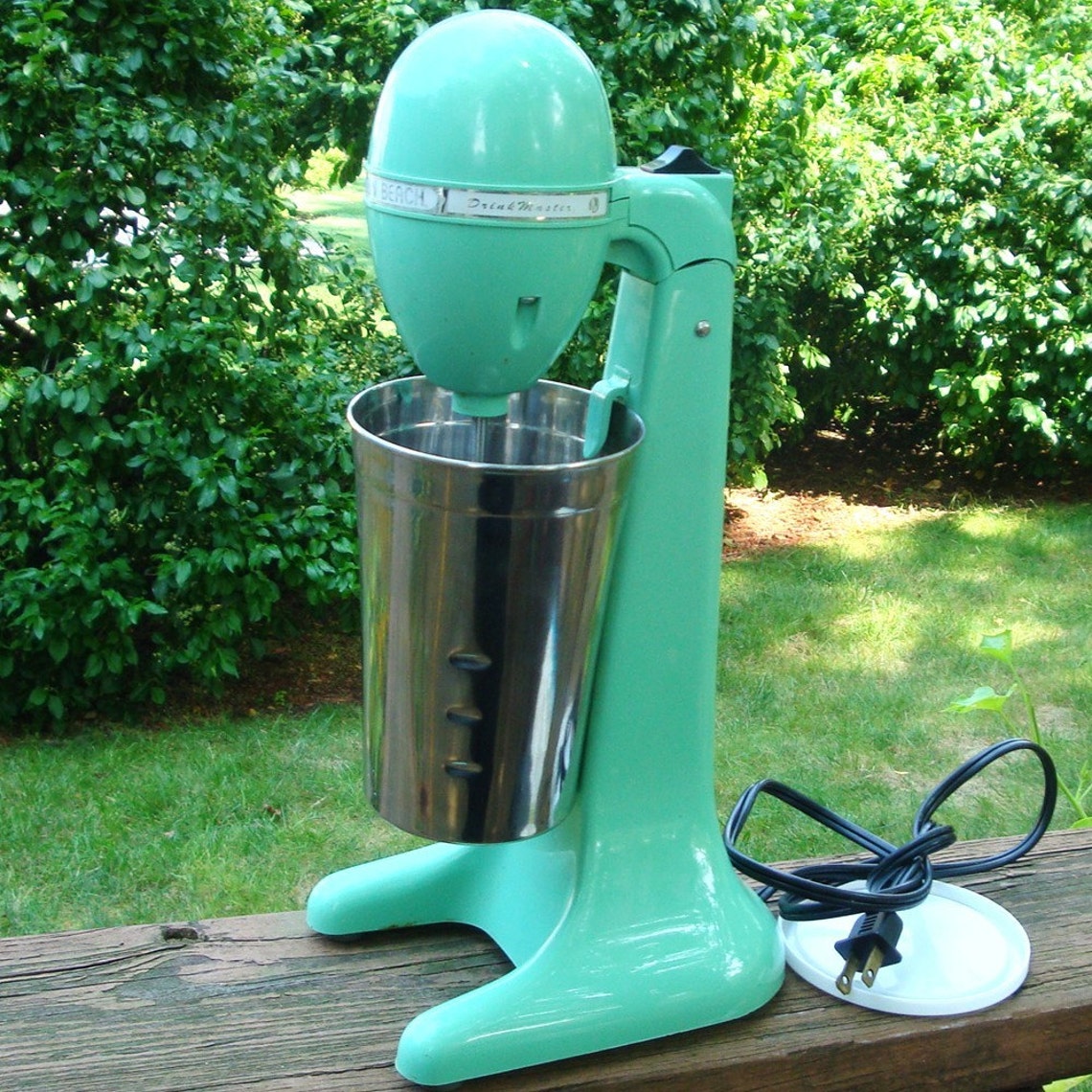 Vintage Hamilton Beach Retro Green DrinkMaster Mixer Blender Etsy