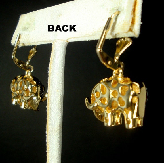Gorgeous Elephant Rhinestone Earrings, Sparkling … - image 5