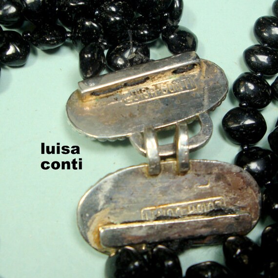 Giant Luisa Conti Vintage Modernist BIB Necklace,… - image 8