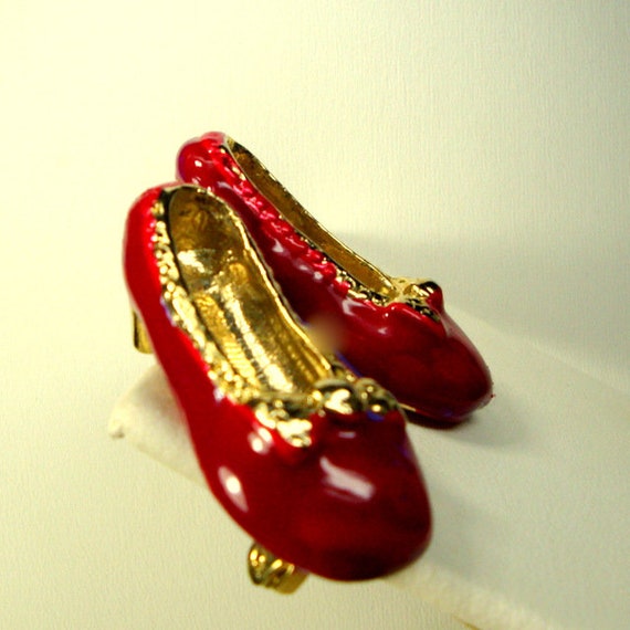 SALE, Red Shoes Brooch, Dorothy, Wizard Of OZ, No… - image 8