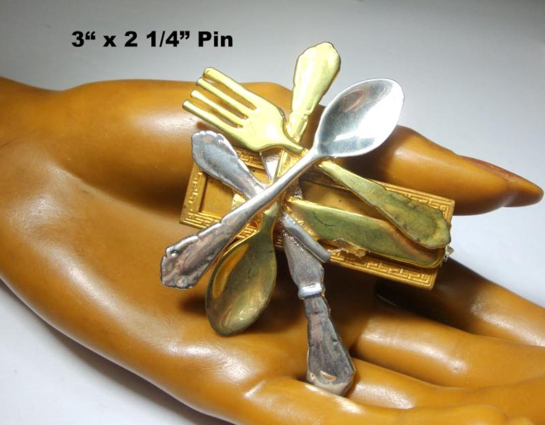 two-tone-flatware-brooch-gold-silver-spoon-knife-fork-pin-1980s-etsy
