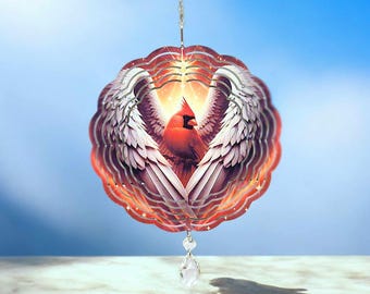 Memorial Cardinal windspinner 8"