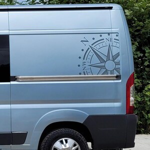 Direction decal for campers