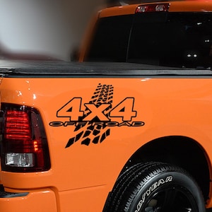 Rear Side Truck Decal 4x4 off road tires