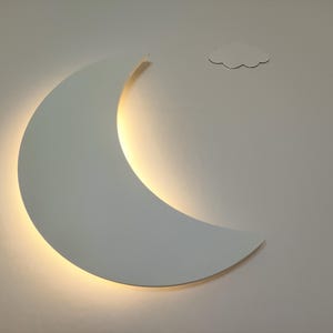 Mond Kinderzimmer Dekor - Mond Wandlampe, Kinder Nachtlicht, Kinderzimmer Wandlampe, Babyzimmer Dekor, Babypartygeschenk