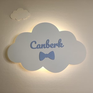 Cloud Nursery Decor – Personalized Cloud Wall Lamp, Nursery Wall Lamp, Kids Night Light, Baby Room Decor, Baby Shower Gift