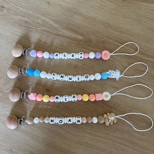 Personalized pacifier clip