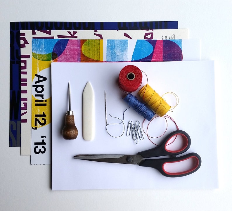 Pamphlet Stitch Bookmaking Kit makes 3 books Etsy