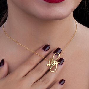 Personalized Name Necklace: Sterling Silver or Gold Plated