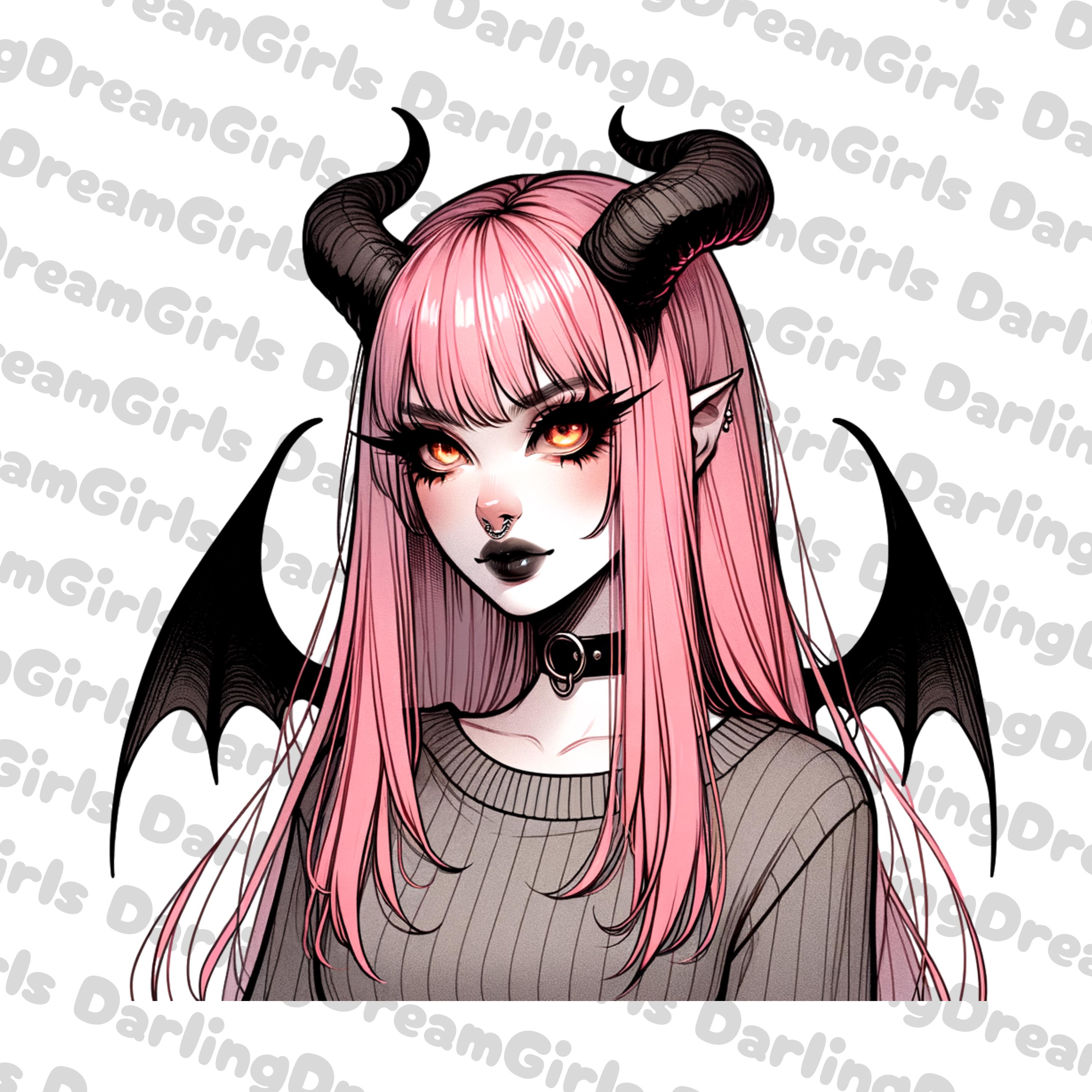 Pink Small Bat Cute, Pink, Bat Girl PNG, Halloween Design, Instant Download, Digital ...