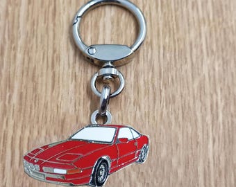 BMW Serie 8 E31 Keychain, Classic Car Pendant, Metal Enamel Keychain, Retro Automotive Collectable Keychain Gift, Car Lover Gift Keychain