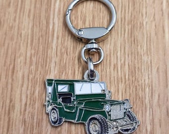All-terrain Series Jep Keychain, Classic Pendant, Metal Enamel Keychain, Retro Automotive Collectable Keychain Gift, Car Lover Gift Keychain