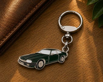 Jaguar XJS Classic Car Keychain, Enamel Metal, Collectible, Gift for Car Lovers and Collectors.