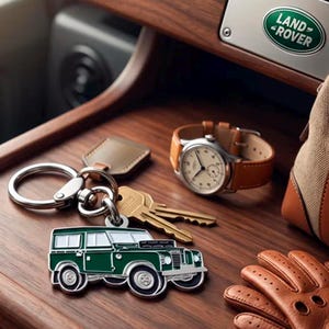 Series 3P Llavero coche clásico metal esmaltado, coleccionable, regalo para amantes de los coches y coleccionistas.
