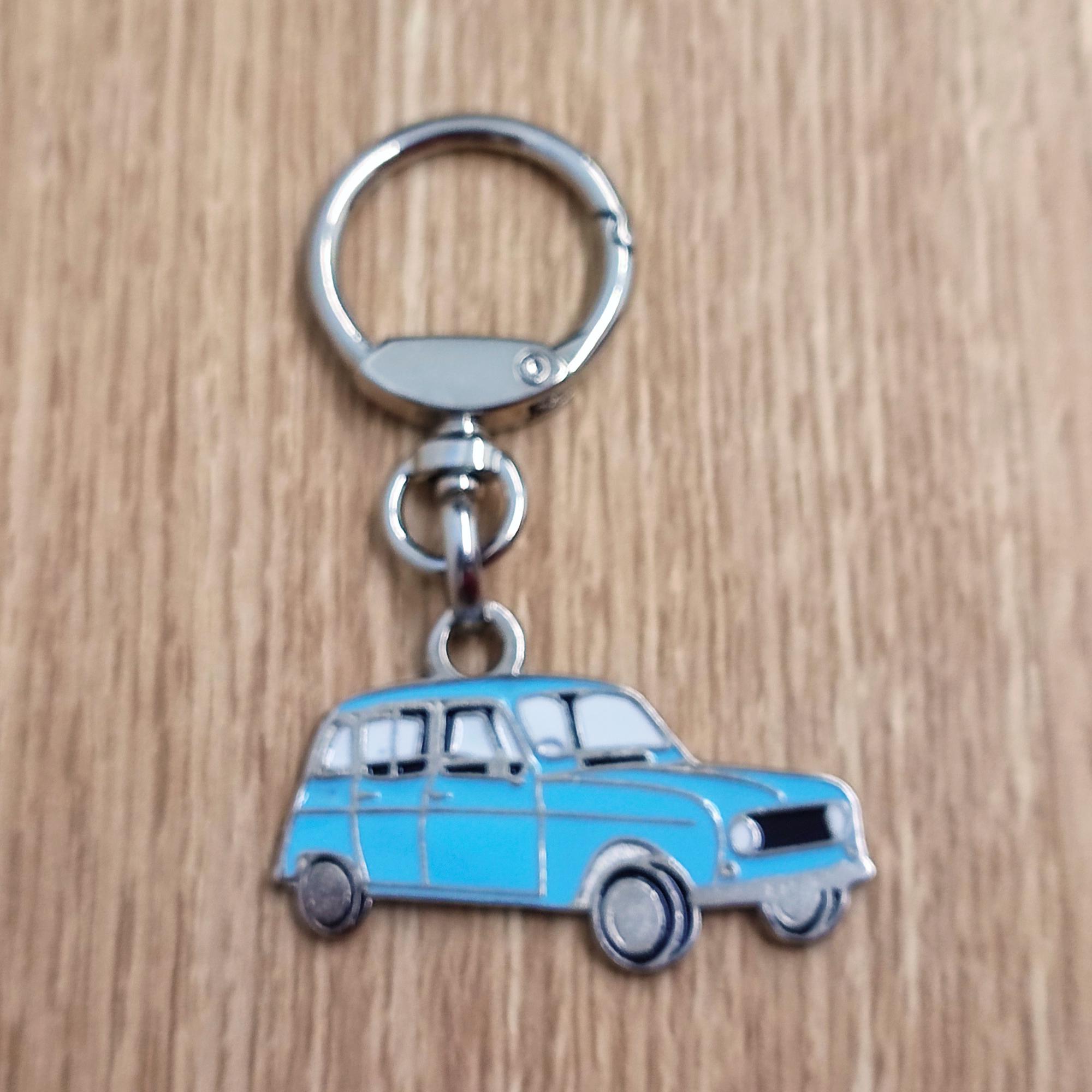Car R-4 Keychain, Classic Car Pendant, Metal Enamel Keychain, Retro ...