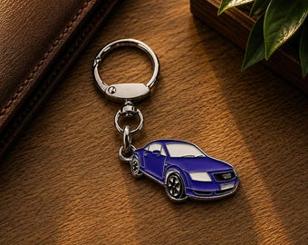 TT Series 1 Classic Car Keychain, Enamel Metal, Collectible, Gift for Car Lovers and Collectors.