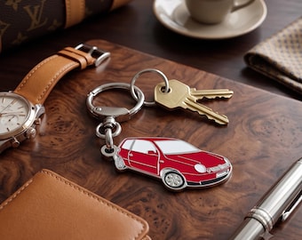 Lupo Classic Car Keychain, Enamel Metal, Collectible, Gift for Car Lovers and Collectors.